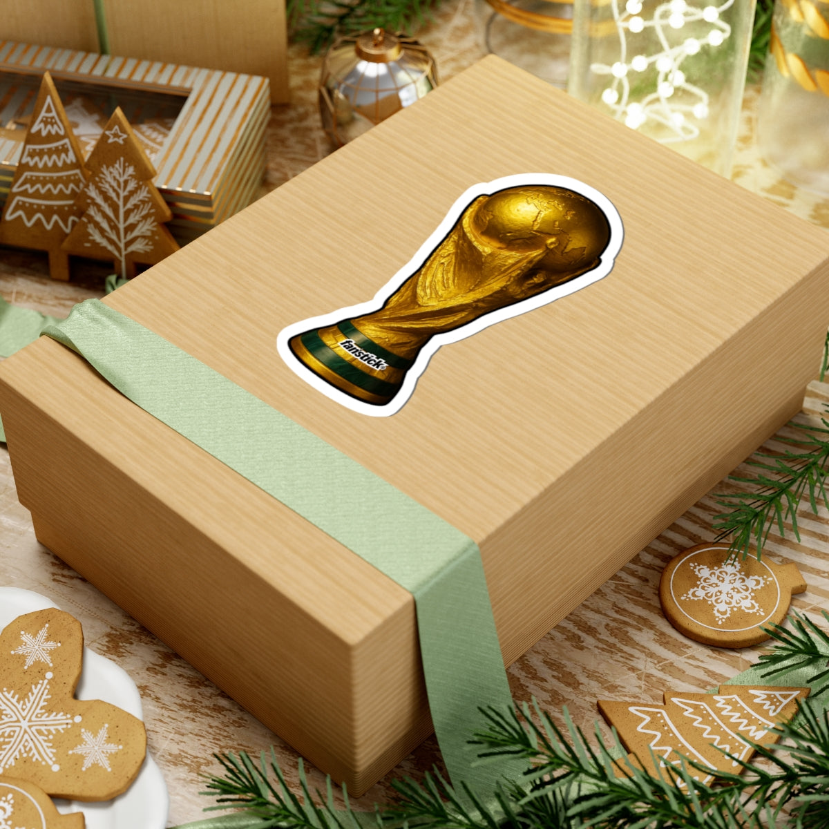 Trophy World Cup 26 Sticker - Football Fan Golden edition