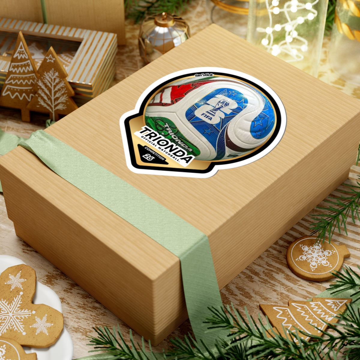 Official Ball World Cup 26 Sticker, Football Fan - Golden edition