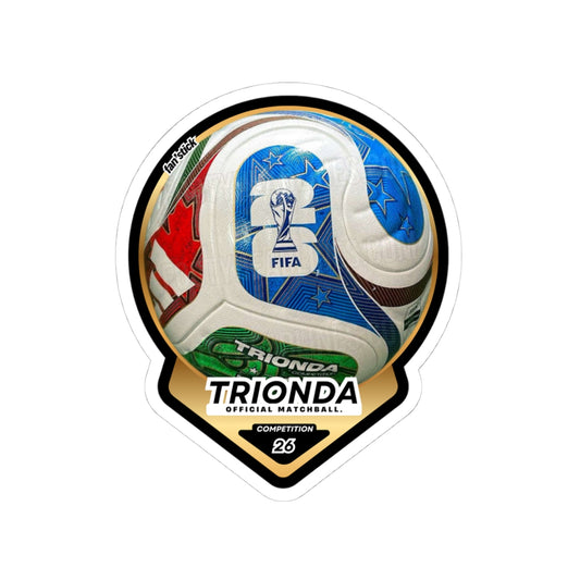 Official Ball World Cup 26 Sticker, Football Fan - Golden edition