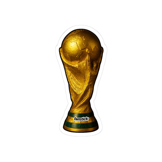 Trophy World Cup 26 Sticker - Football Fan Golden edition