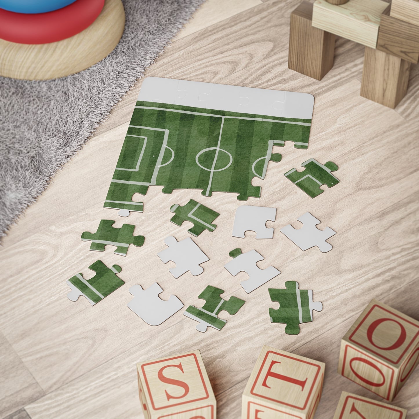Kids' Soccer Field Puzzle 30-Piece