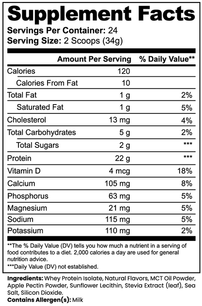 Stack | 100% Whey Protein Isolate (Vanilla)