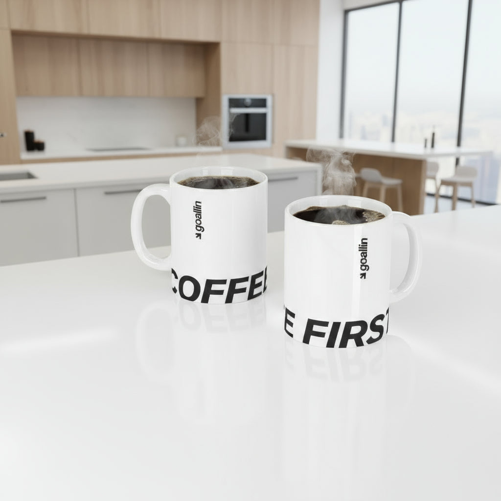 Coffee First Mug | Goallin