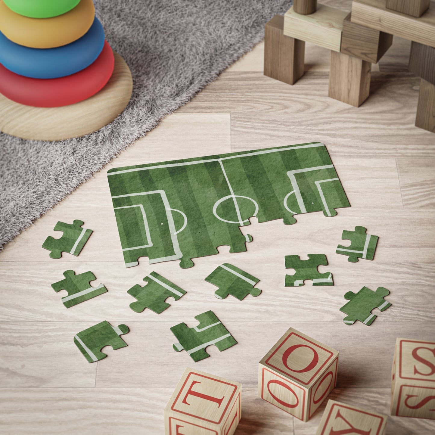 Kids' Soccer Field Puzzle 30-Piece